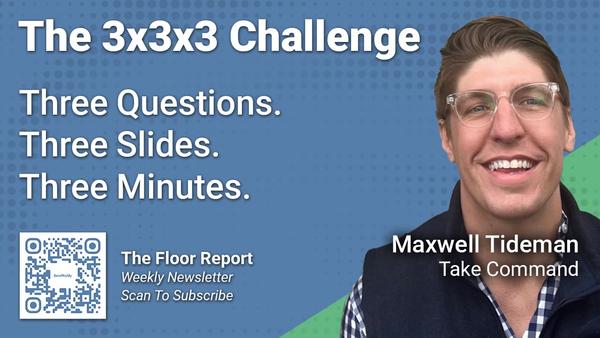 Take Command - 3x3x3 Challenge With Maxwell Tideman