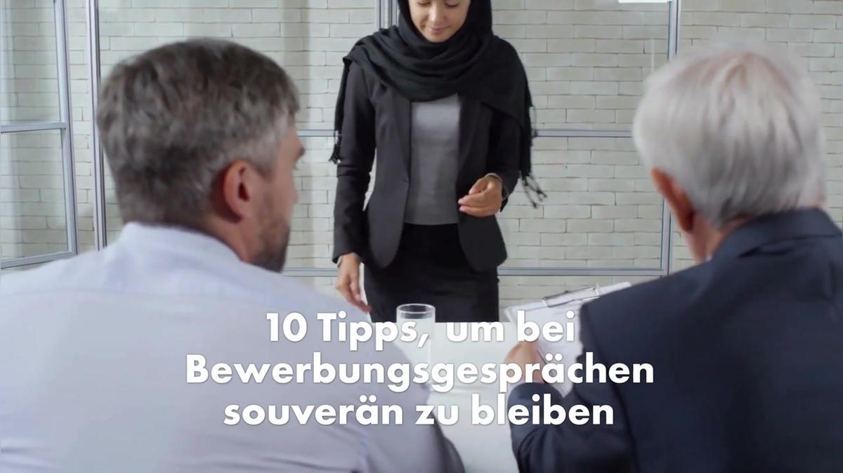 10 Tipps um bei Bewerbungsgesprächen souverän zu bleiben
