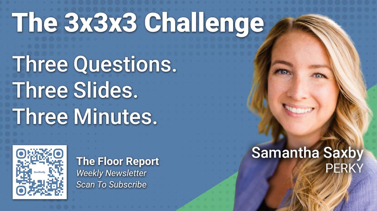 PERKY - 3x3x3 Challenge with Samantha Saxby