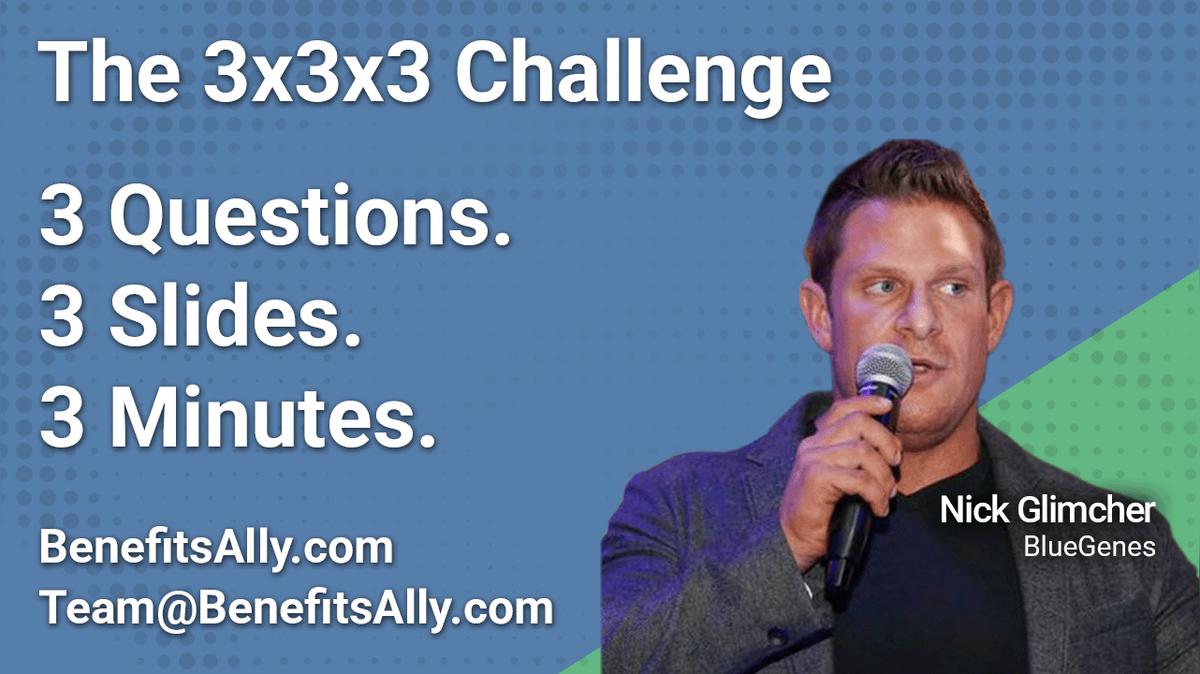 BlueGenes - 3x3x3 Challenge with Nick Glimcher