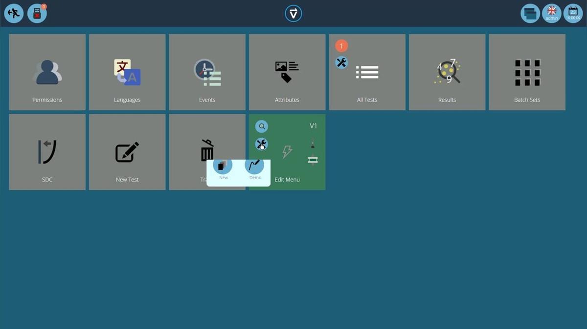 TestTileMaintenanceMenu