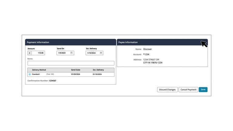 Editing and Deleting a Payment