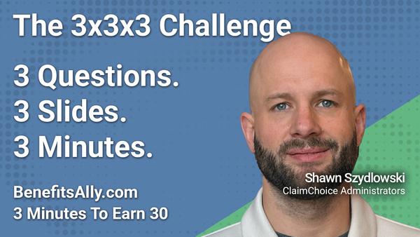 ClaimChoice Administrators - 3x3x3 Challenge with Shawn Szydlowski
