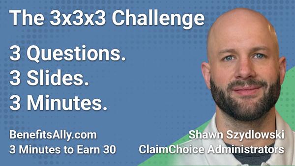 ClaimChoice Administrators - 3x3x3 Challenge with Shawn Szydlowski