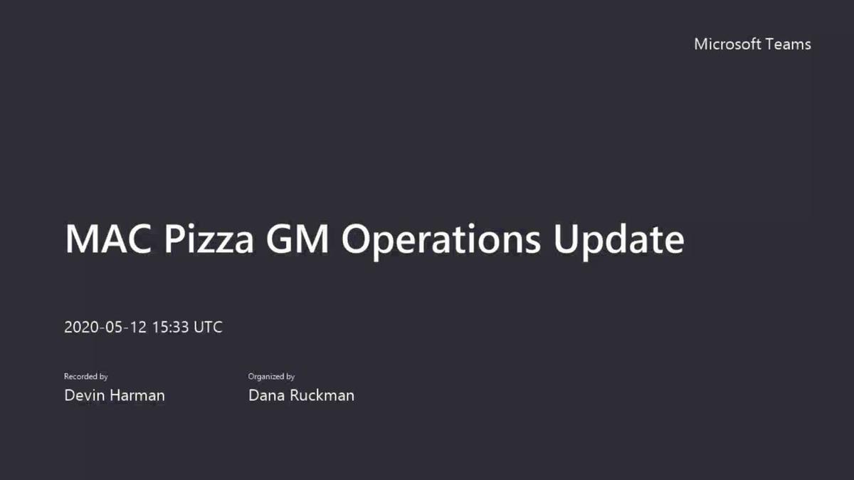 MAC Pizza GM Operations Update_051220