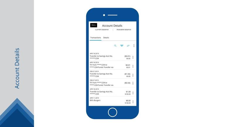 Mobile Banking Interface