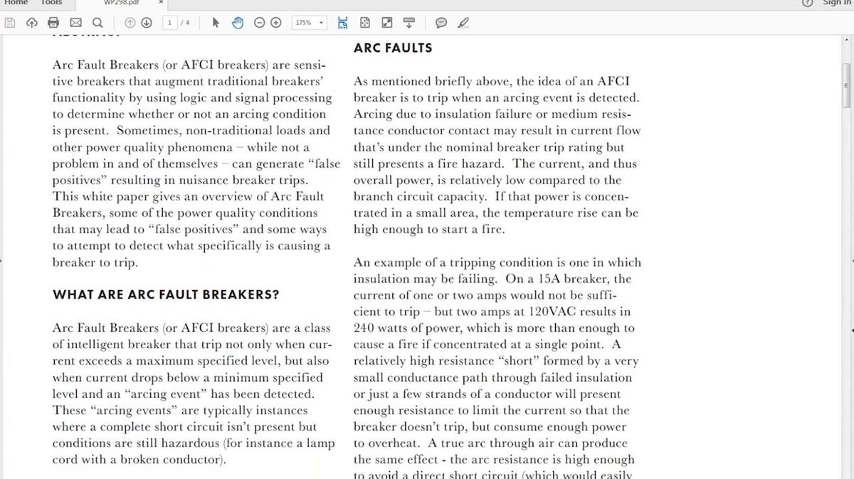 Preview Video Part 1: Understanding Arc Fault Breakers