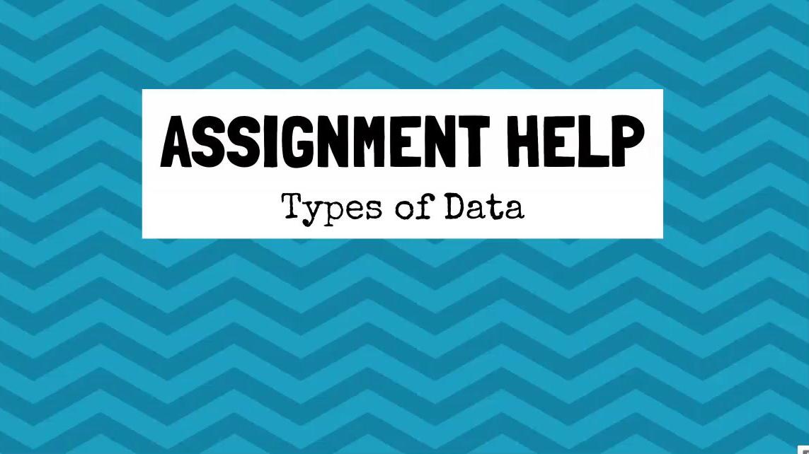 Assignment Help Types of Data.mp4
