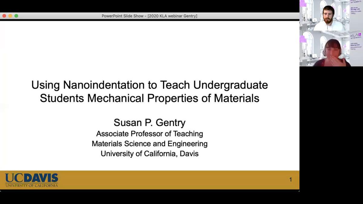 Using Nanoindentation to Teach Undergraduate Students Mechanical Properties of Materials
