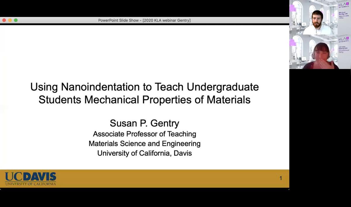 Using Nanoindentation to Teach Undergraduate Students Mechanical Properties of Materials