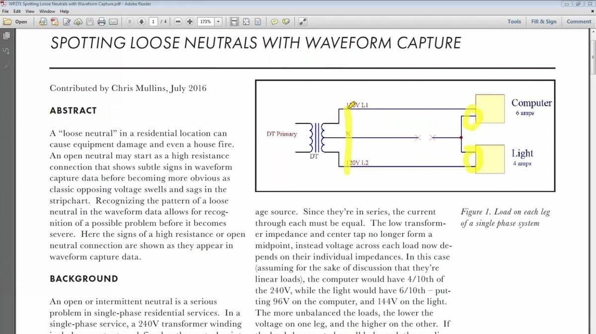 Preview Video: Spotting Loose Neutrals with Waveform Capture