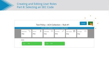 Selecting an SEC Code