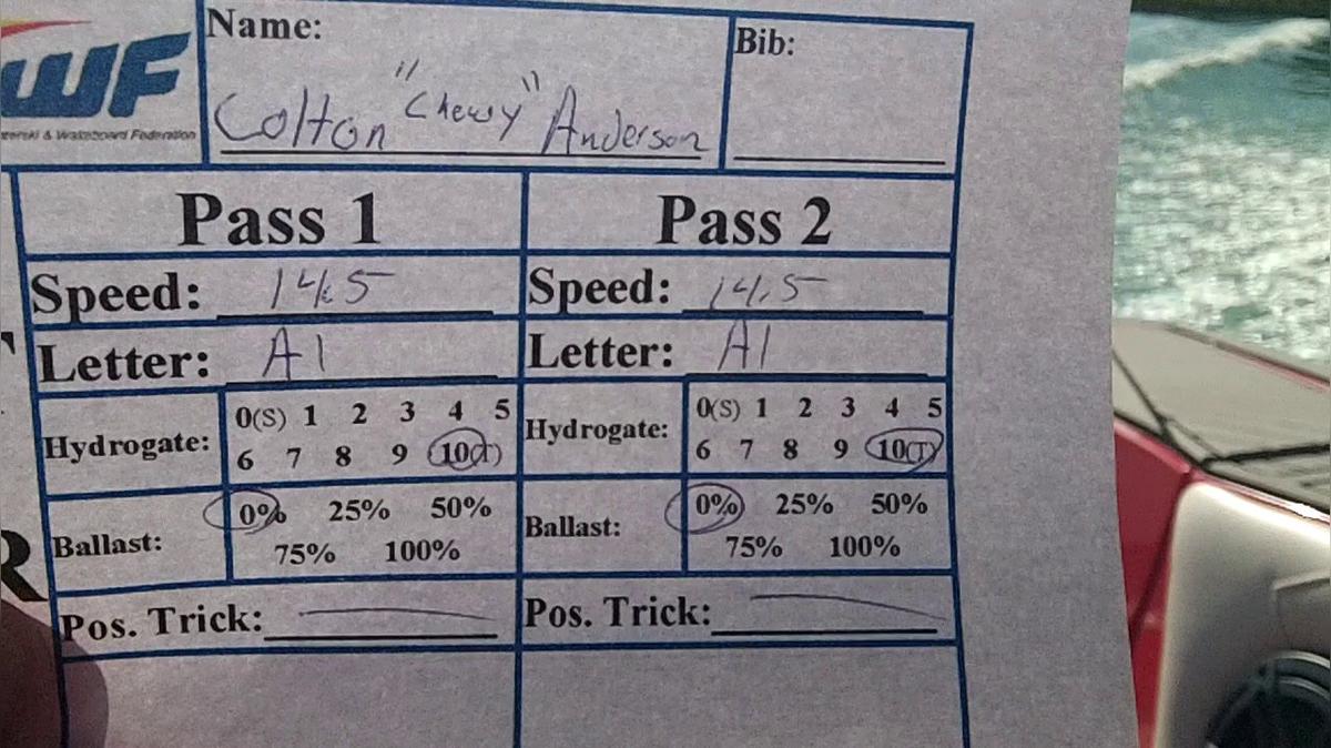 Colton Anderson B1 Round 1 Pass 2