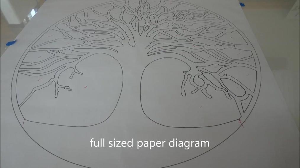 tree of life traced out