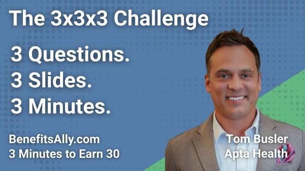 Apta Health - 3x3x3 Challenge with Tom Busler