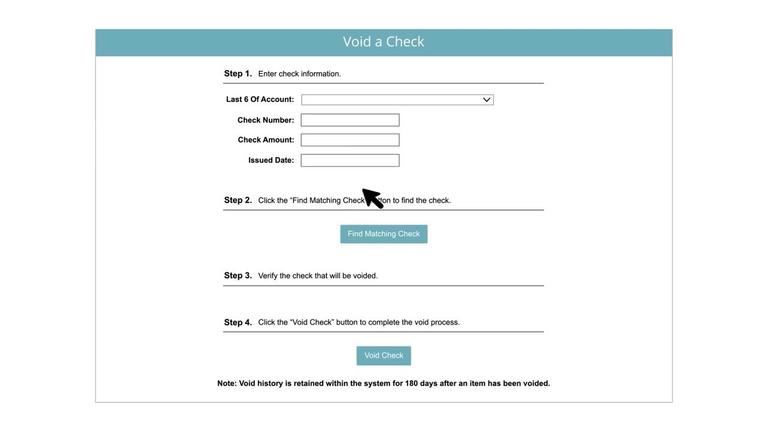Void a Check