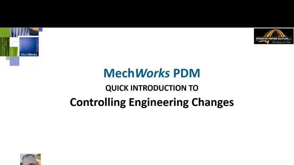 Introduction to working with ECRs/ECOs/ECNs and Workflows within MechWorks PDM.