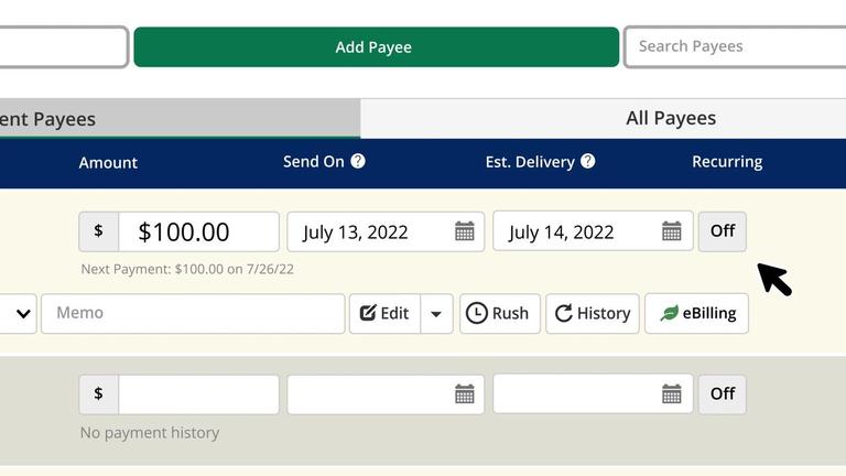 Creating Multiple Payments