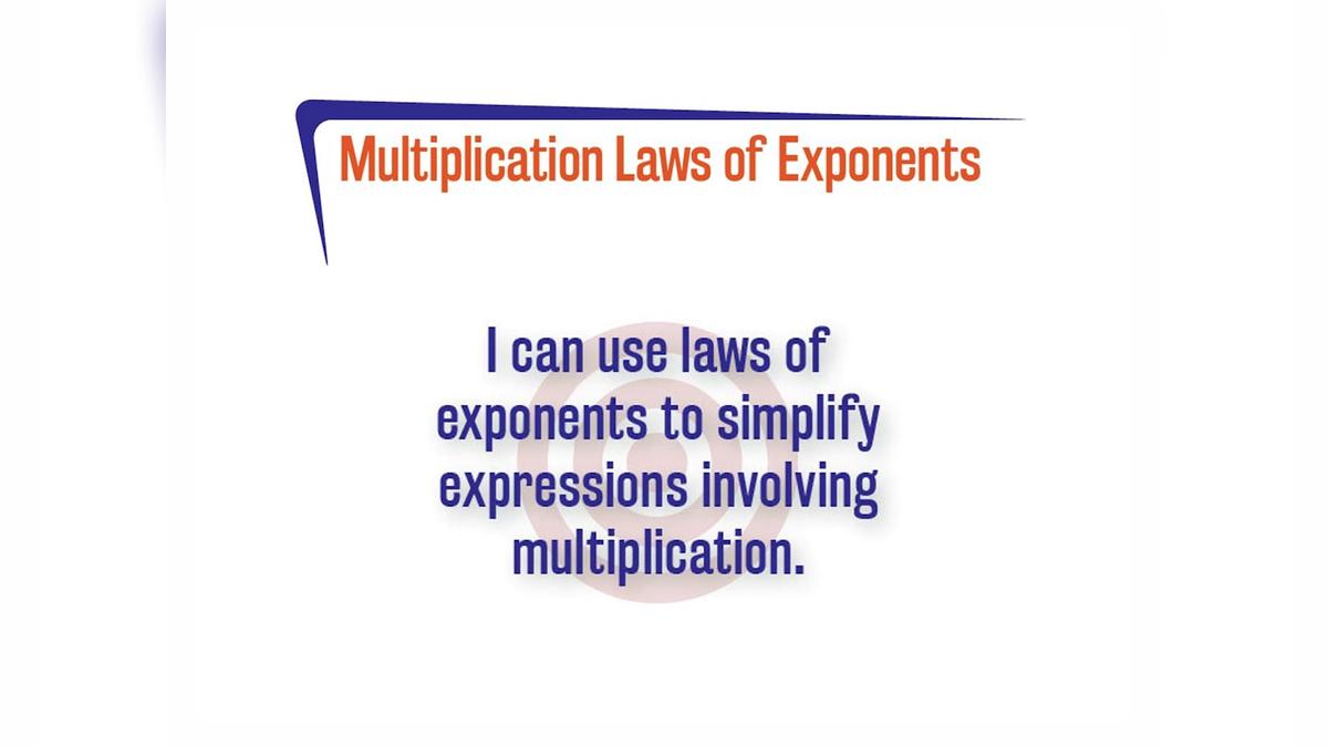 FL 3.8.1 Multiplication Laws of Exponents
