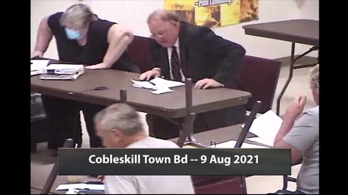 Cobleskill Town Bd -- 9 Aug 2021