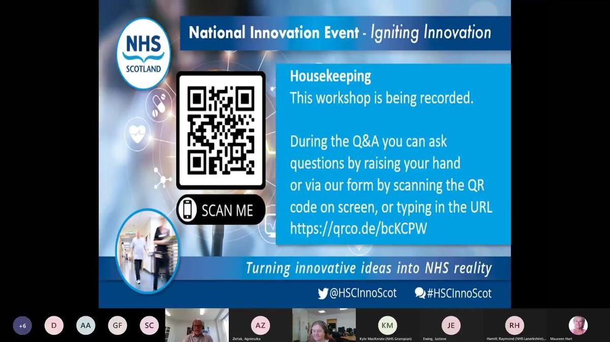National Innovation Event, Igniting Innovation - 'Getting the most out of NHS Test Beds' workshop