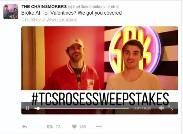 Chainsmokers PassionRoses Contest