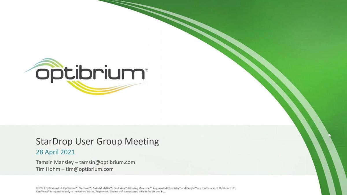 StarDrop User Group Meeting 1.mp4