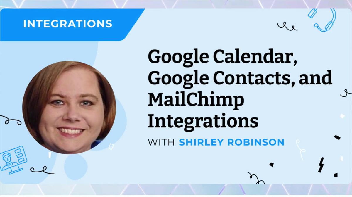 Google Calendar, Google Contacts, and MailChimp Integrations New Interface