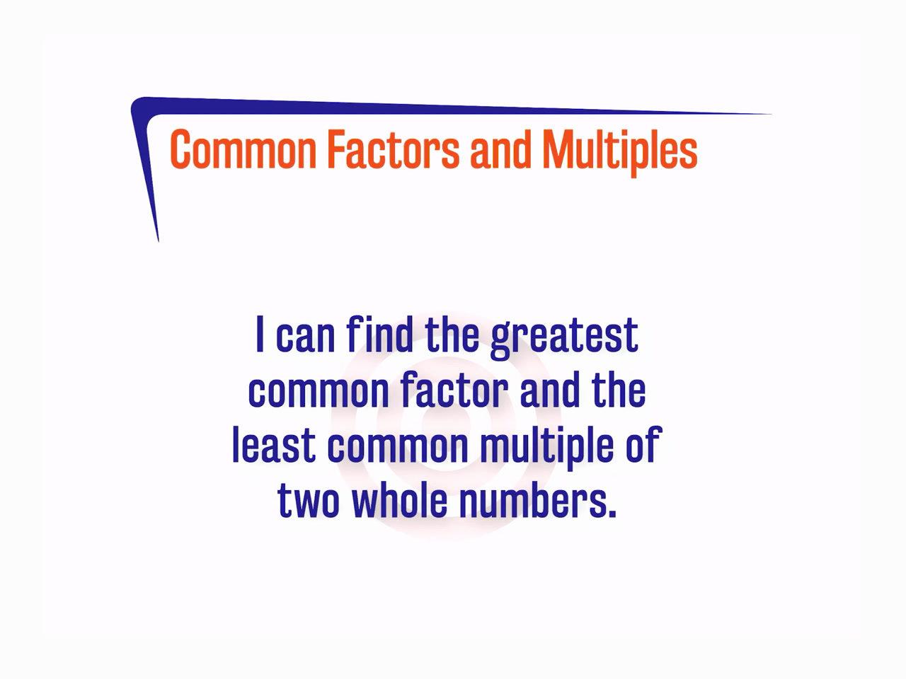 Least Common Multiple Poster
