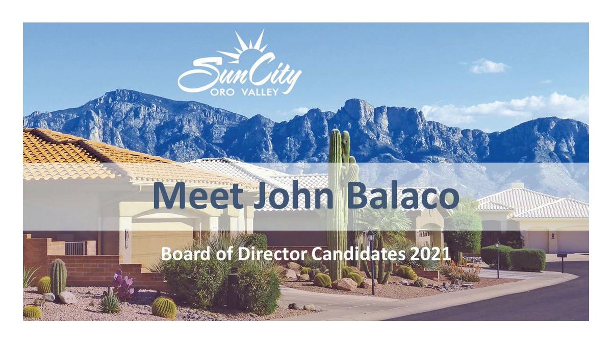 Board Candidate Interview 2021 - John Balaco