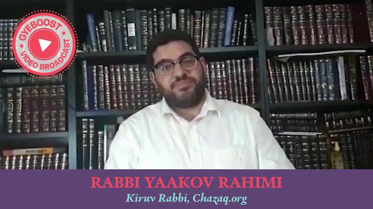 712 - Rabbi Yaakov Rahimi - Este mundo es la letra Hei.