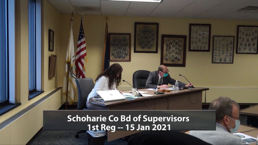 Schoharie Co Bd of Supervisors - 1st Reg -- 15 Jan 2021