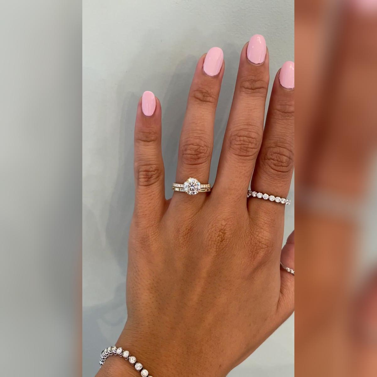 Samanthina Round Wedding Band Pairings