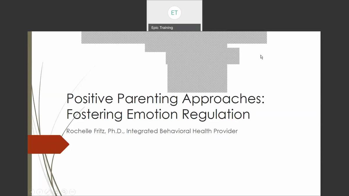 Positive Parenting Approaches: Fostering Emotion Regulation