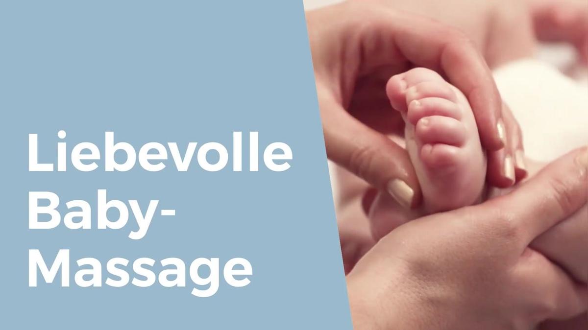 Liebevolle Babymassage