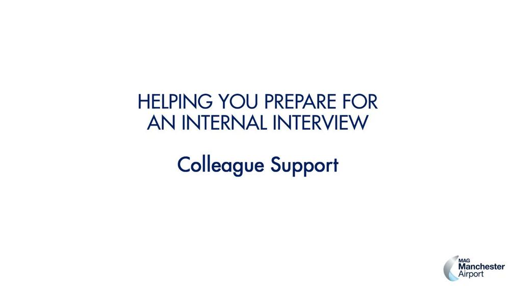 Colleague support - preparing for an interview