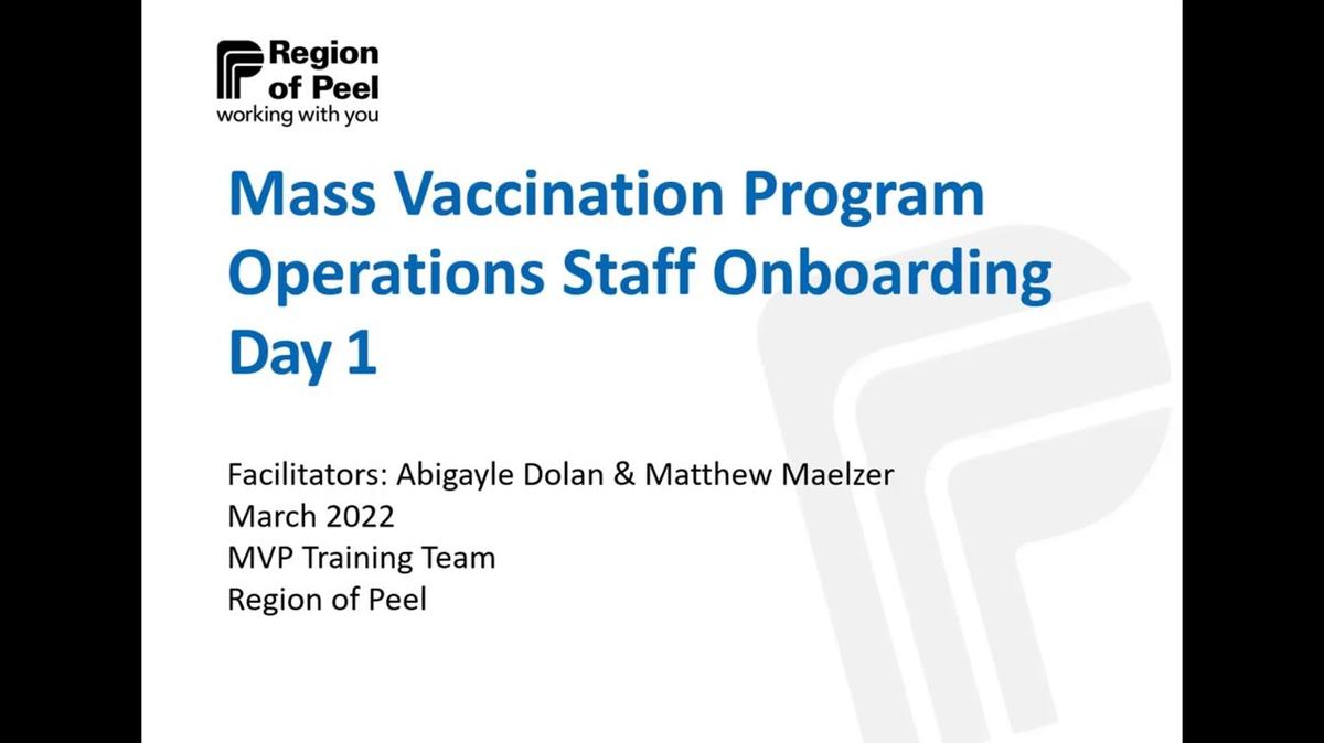 Operations Support Staff New Hire - Intro, Cultural Competency and Fixed Clinics