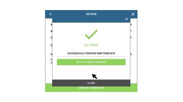 Managing Wire Transfer Templates