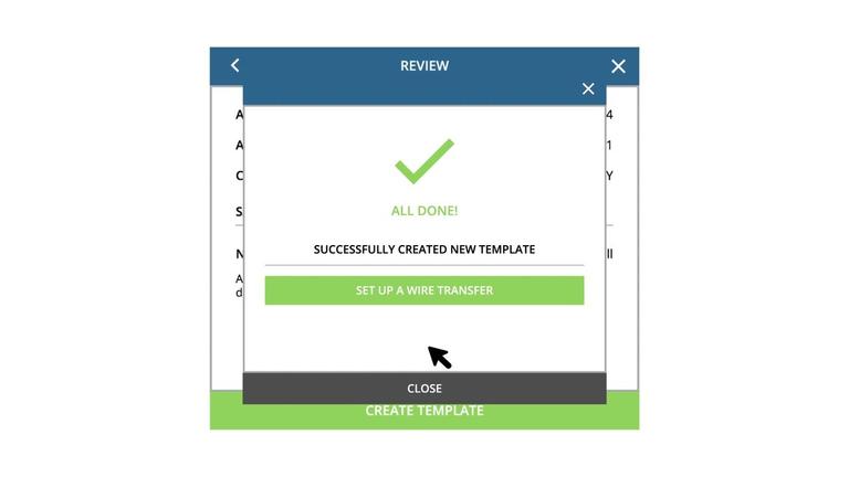Managing Wire Transfer Templates