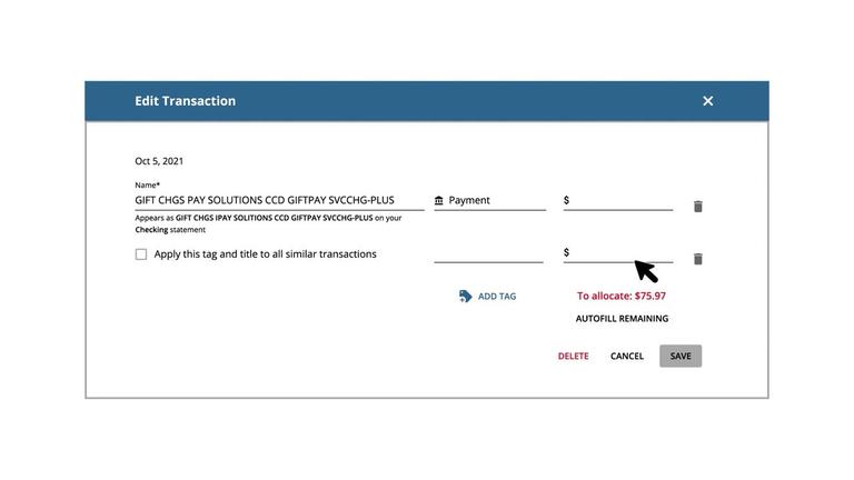 Tagging Transactions