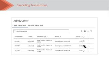 Cancelling Individual Transactions