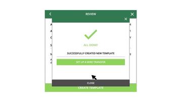 Managing Wire Transfer Templates