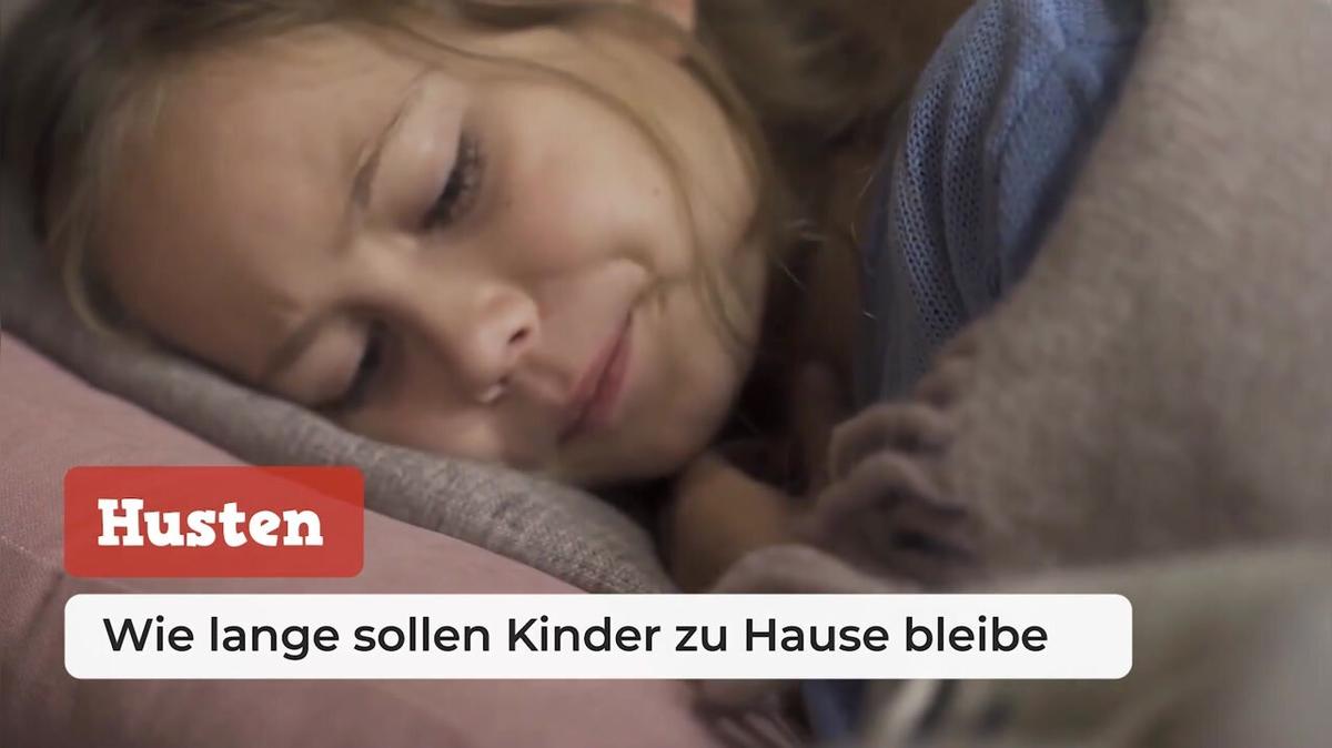 Husten: Wie lange sollen Kinder zu Hause bleiben?