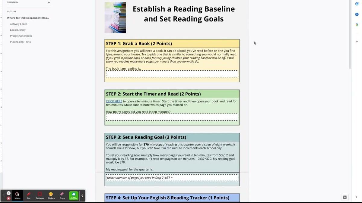 Eng 9 Last Name - Establish a Reading Baseline and Set Reading Goals Q2 - Google Docs.mp4
