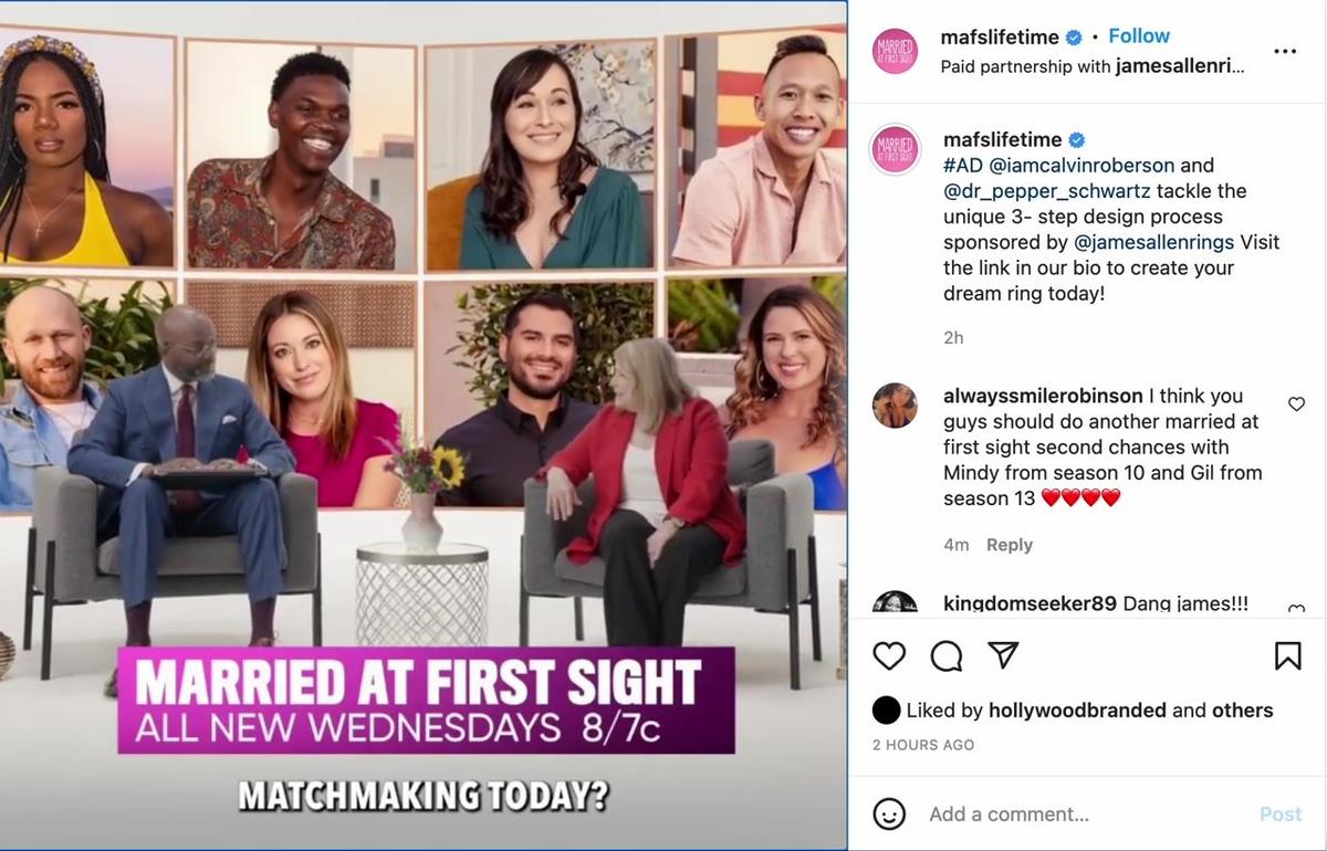 MAFS S15 James Allen Vignette – Instagram