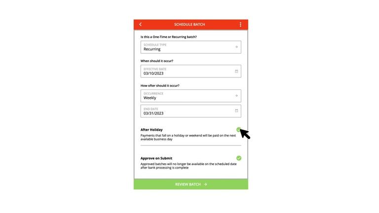 Creating an ACH Batch
