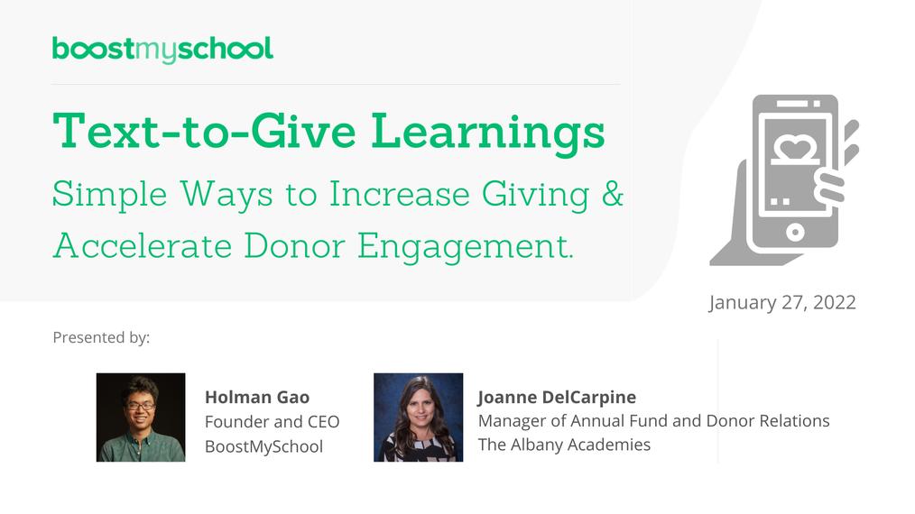 Simple Text-to-Give Strategies: Increase Giving and Accelerate Donor Engagement 1-27-22