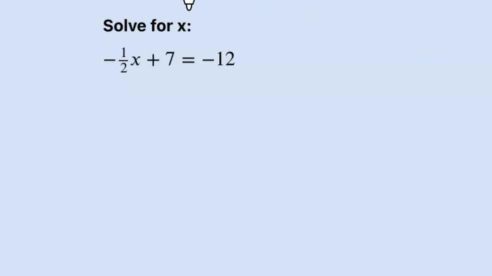 Two Step Equations Q1.mp4