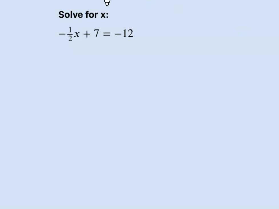 Two Step Equations Q1.mp4