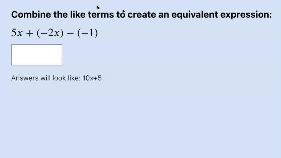 Combining Like Terms with Negative Coefficients Q1.mp4